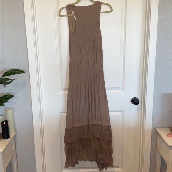 Boho Brown Maxi Dress - Picture 3 of 4